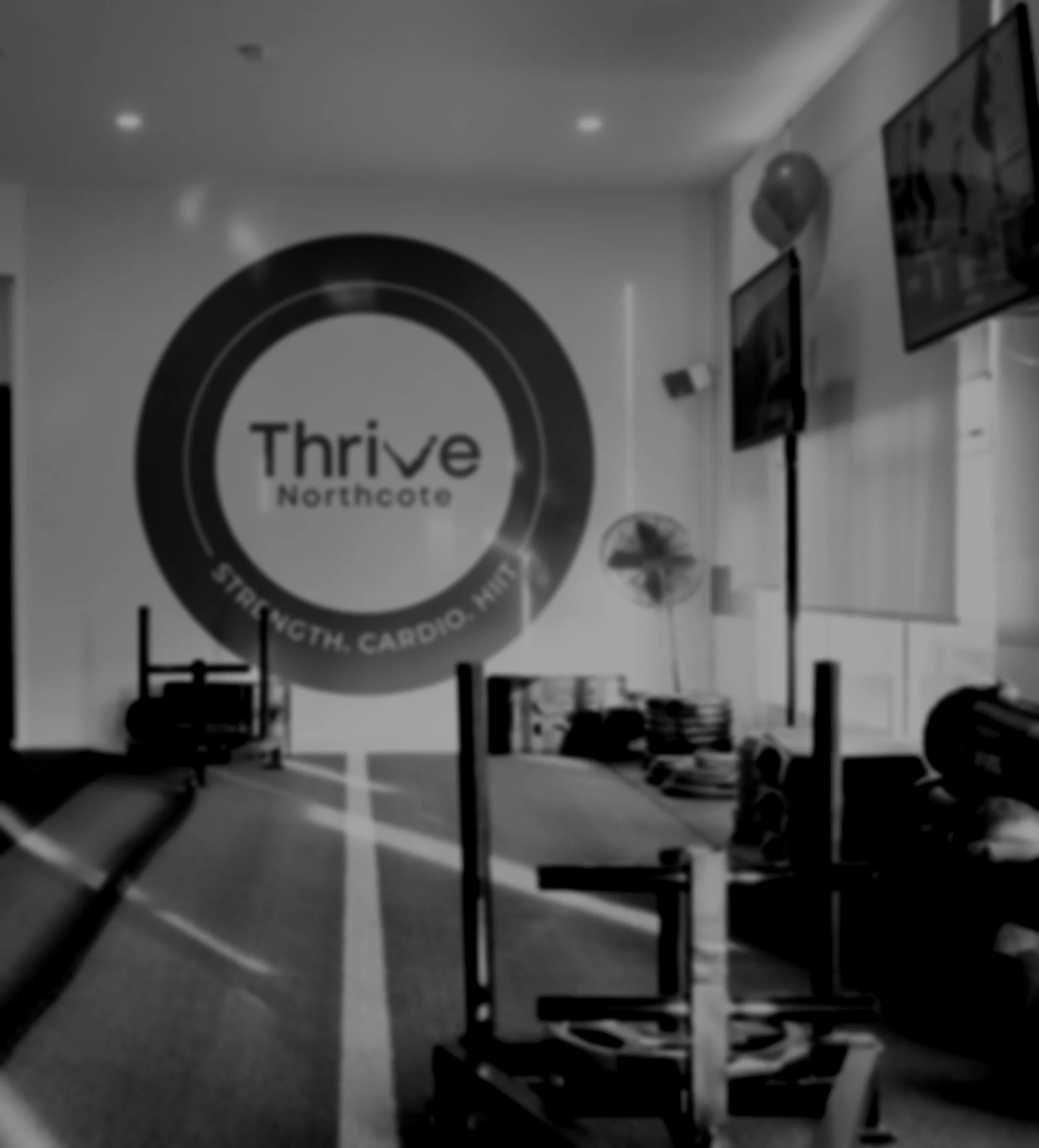 The Thrive wall inside the Northcote studio